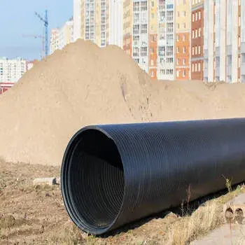 110mm Orange HDPE Double Wall Corrugated Pipe